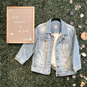 3/4 Sleeve J Jill Jean Jacket